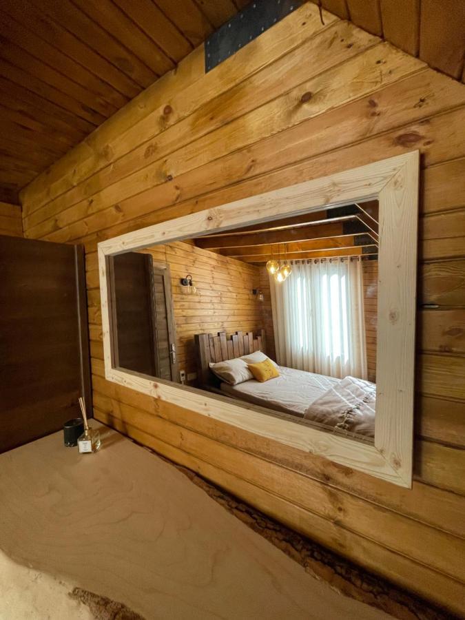 Panurlawoodenhouse Oezel Havuz& Sauna Mavi Exterior foto