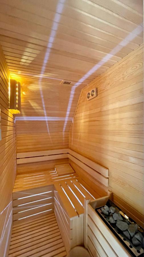 Panurlawoodenhouse Oezel Havuz& Sauna Mavi Exterior foto