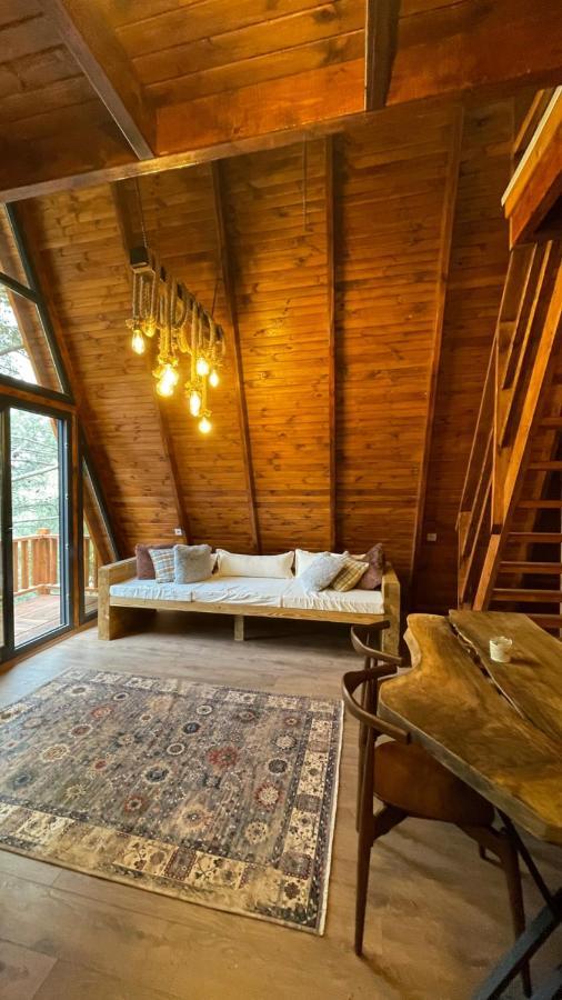 Panurlawoodenhouse Oezel Havuz& Sauna Mavi Exterior foto