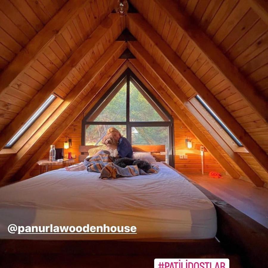 Panurlawoodenhouse Oezel Havuz& Sauna Mavi Exterior foto