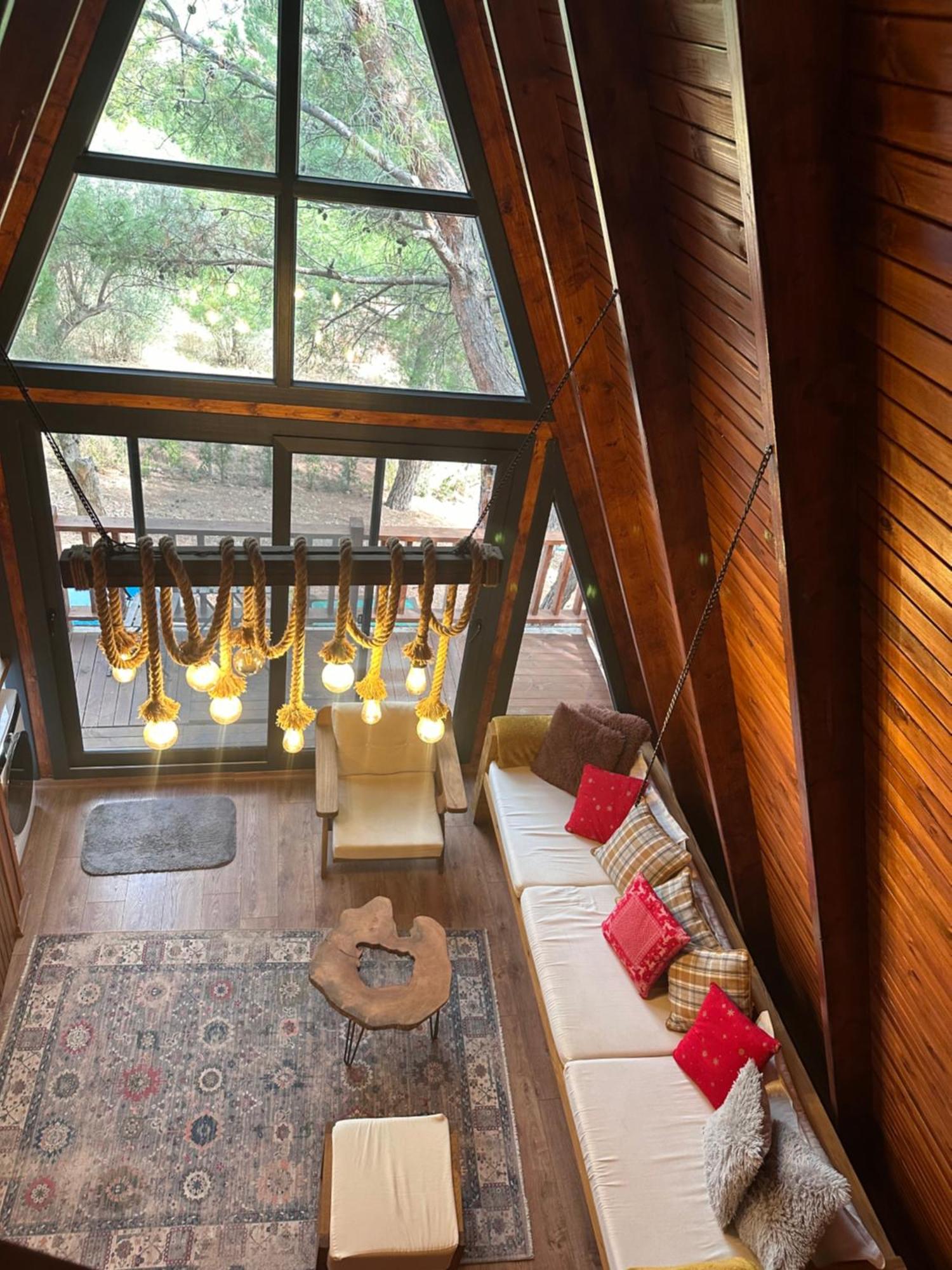 Panurlawoodenhouse Oezel Havuz& Sauna Mavi Exterior foto